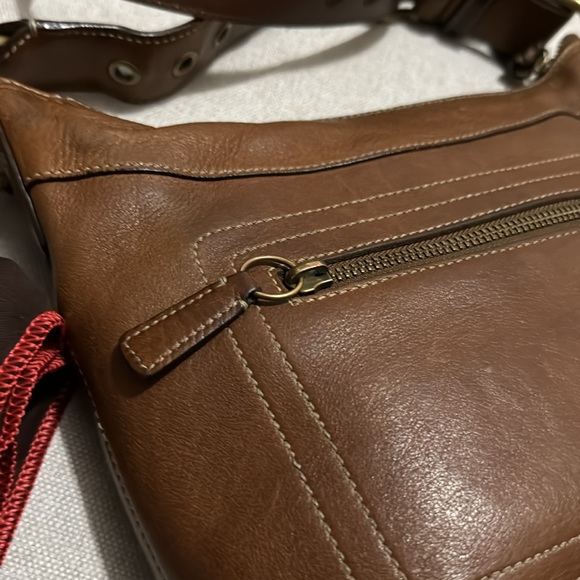 Vintage Coach Chelsea Convertible Strap All Leather Bag-EUC-Cognac Tabacco Brown - Picture 6 of 17